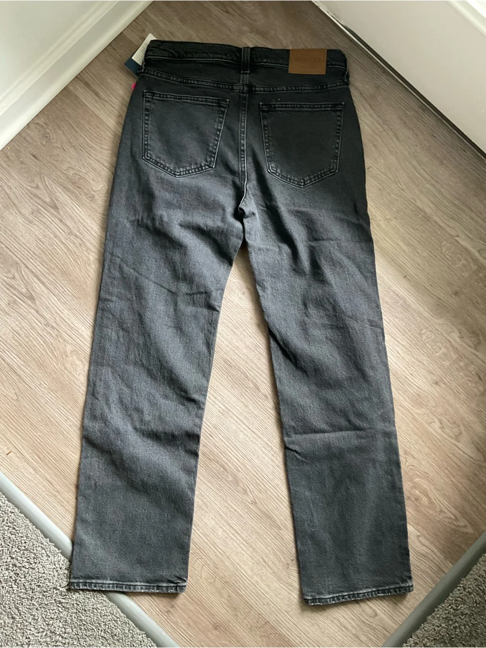 Hollister Men's Charcoal Straight Jeans